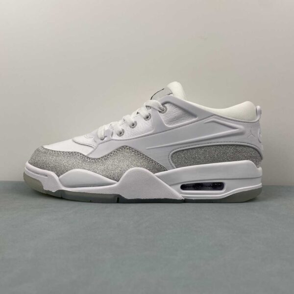 air-jordan-4-rm-white-metallic-silver-lateral-izquierdo